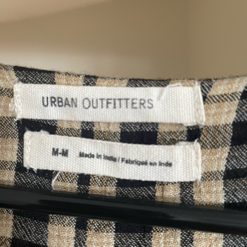 Women’s Urban Outfitters Uo Plaid button down, lace up checkered dress - Picture 4 of 5